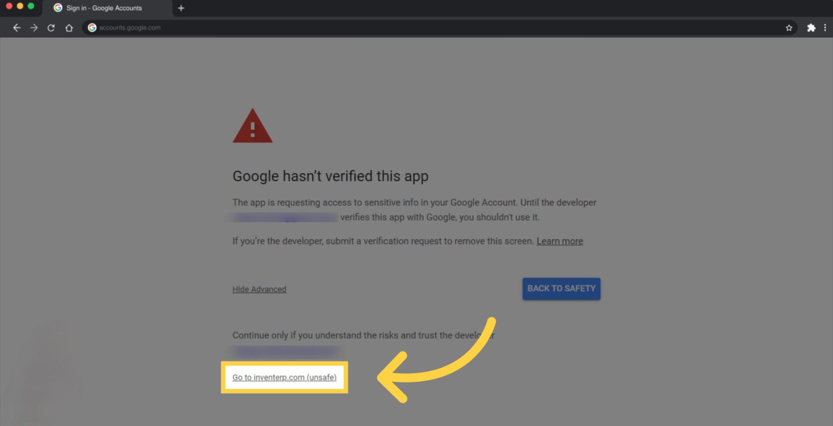 الخطوة 4 - إنشاء بيانات OAuth