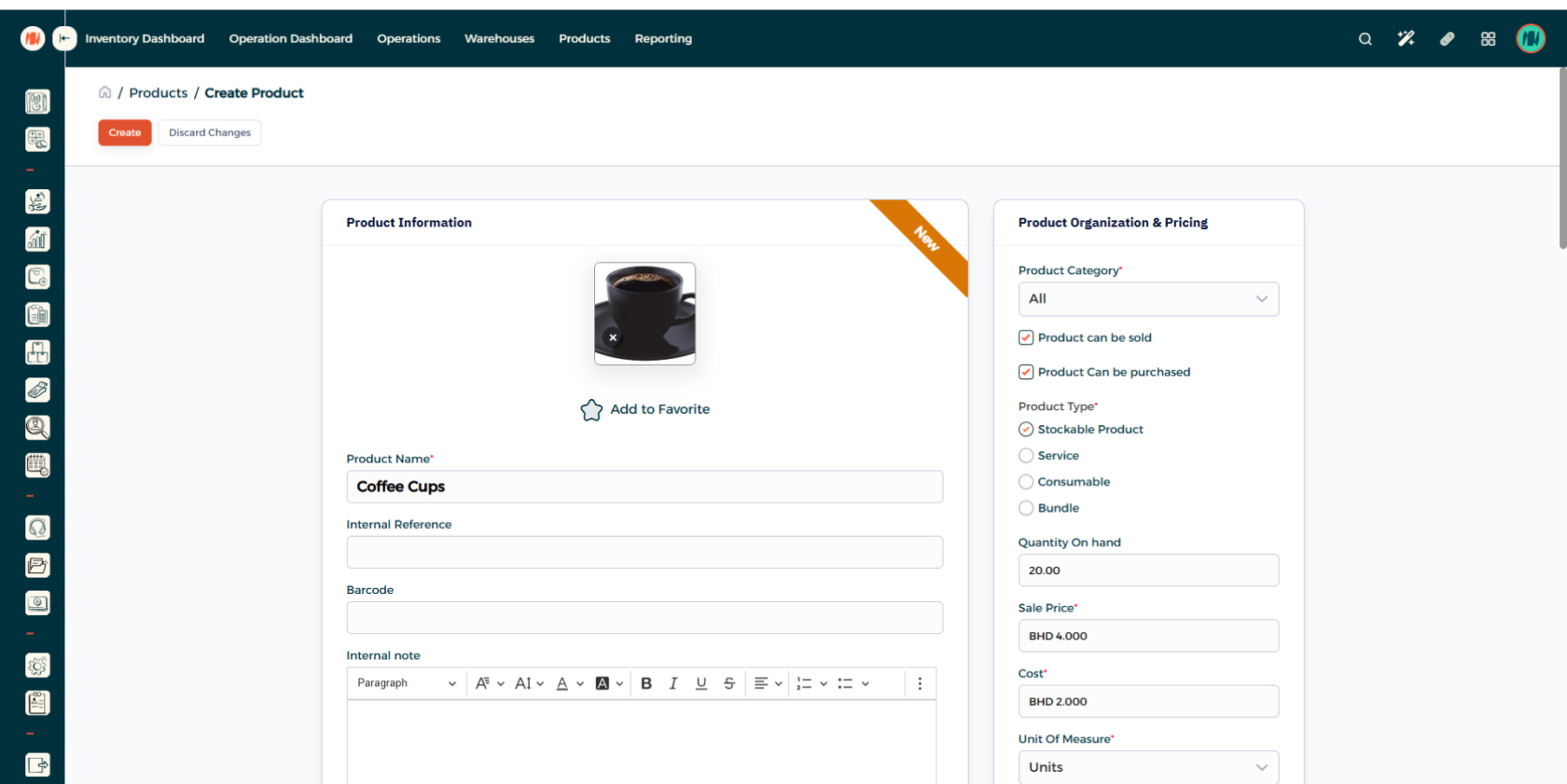 Step 8 - Create Purchase Order