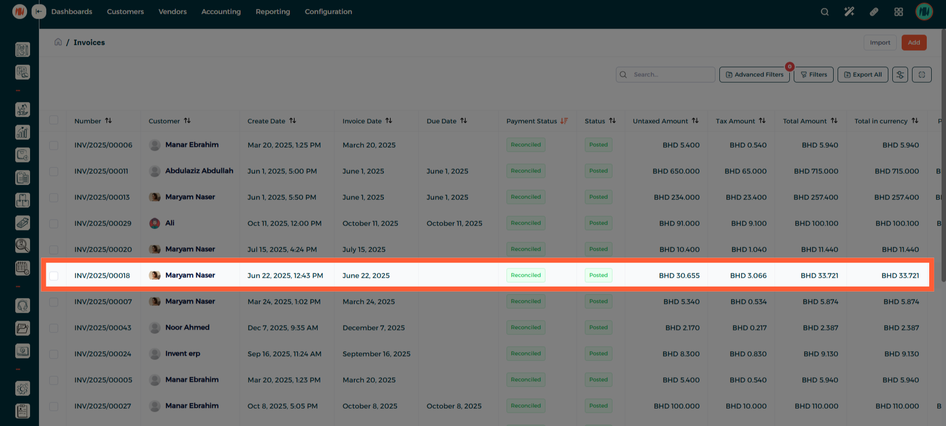 Step 2 - navigate to invoices