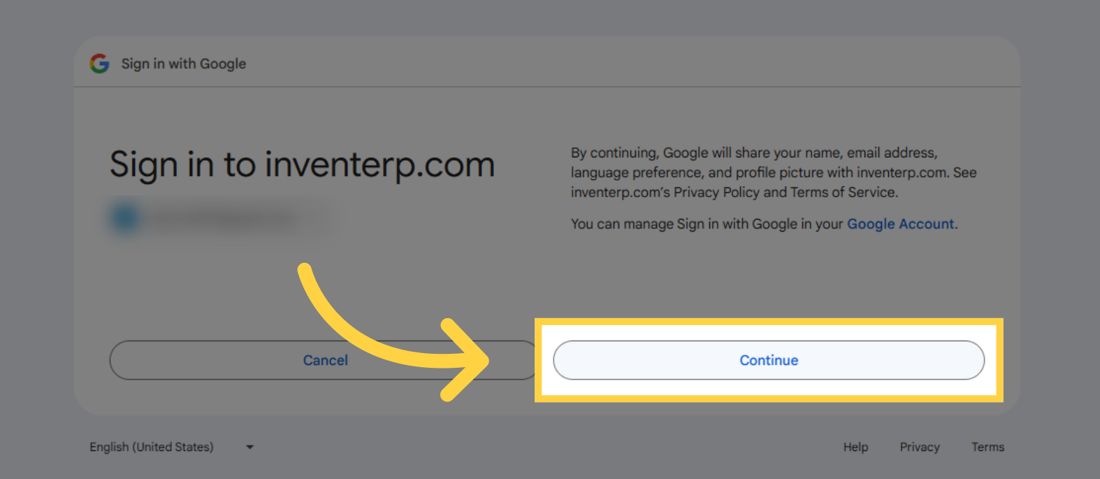 Step 5 - Finalize in Invent ERP